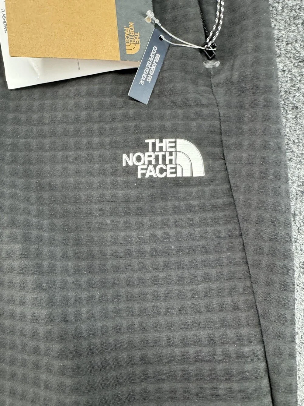 The North Face Jogger Pants Womens Small Black Tekware Grid Fleece Hiking Travel